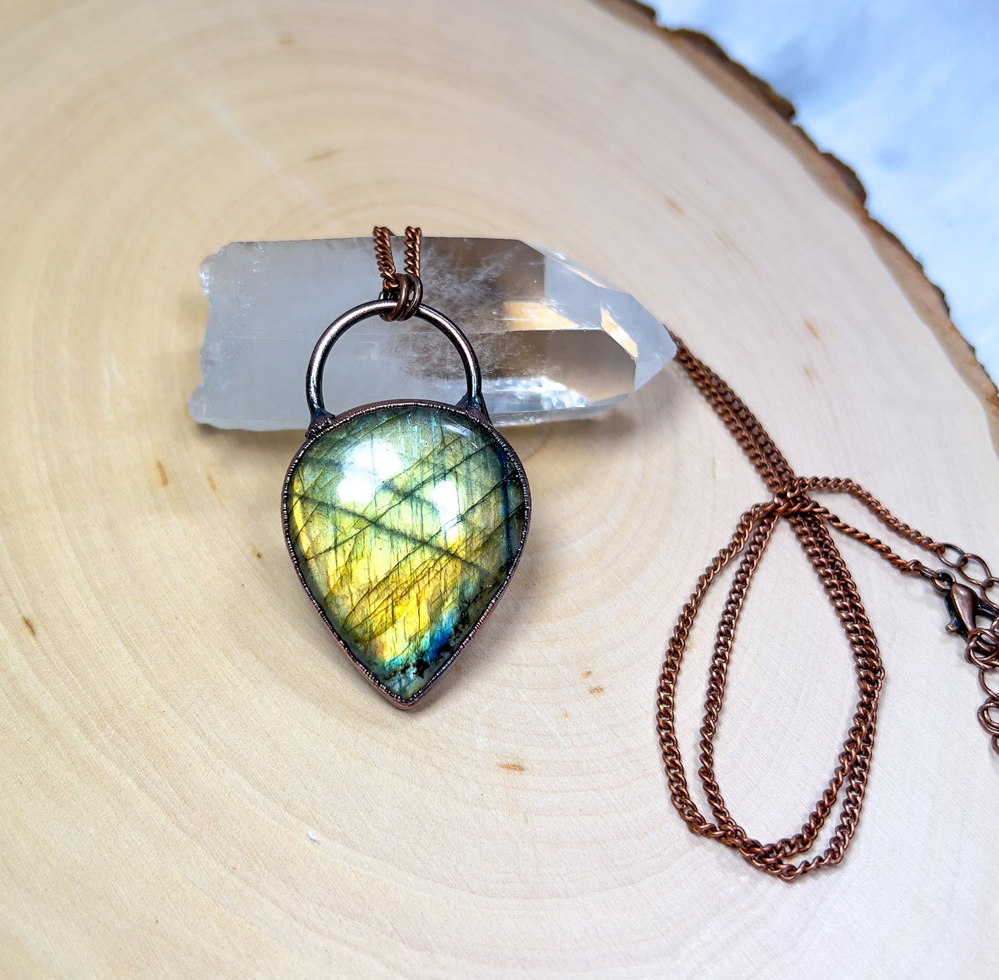 Golden Labradorite Necklace